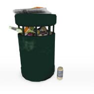 Trash can overloaded
