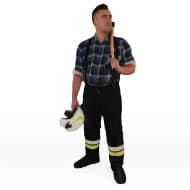 Fireman with AX